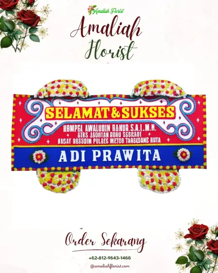 Papan Bunga Ucapan Selamat Brangsong